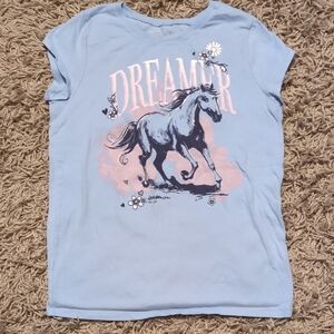 ❤️4/$20 Place Light Blue Dreamer Horse Tee
